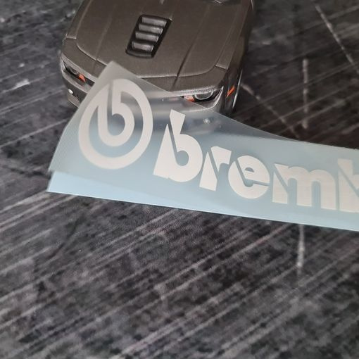 Наклейка "Brembo", белый, 8 х 1.6 см #1