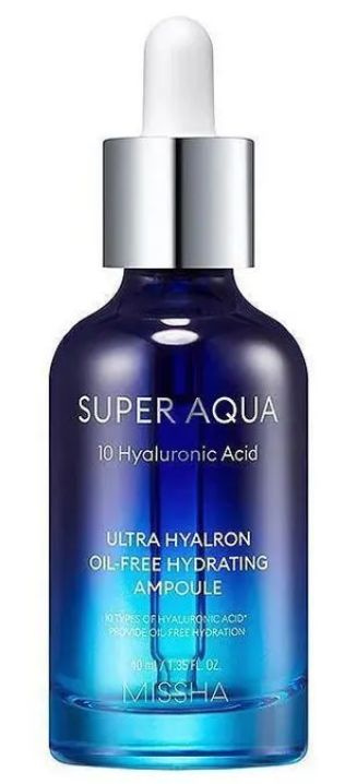 Missha Сыворотка для увлажнения и гладкости лица Super Aqua Ultra Hyalron Ampoule, 47 мл  #1