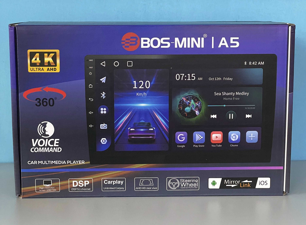 Автомагнитола Android BOS-MINI A5 Pro 8-ядер .DSP. CarPlay поддержка ...
