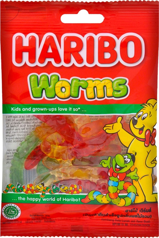 Мармелад жевательный HARIBO Worms 80г #1