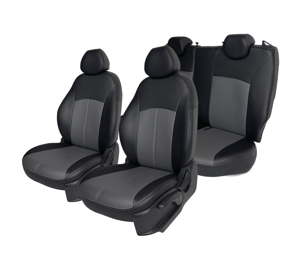 Чехлы на сиденья Hyundai Solaris 2011-2017 г. седан, Раздельная спинка заднего ряда сидений 60/40, сиденье #1