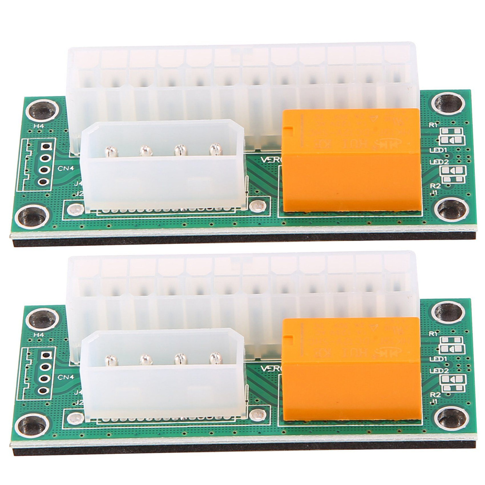 2 Pack Dual PSU Несколько адаптеров питания, Add2Psu ATX 24-контактный ...