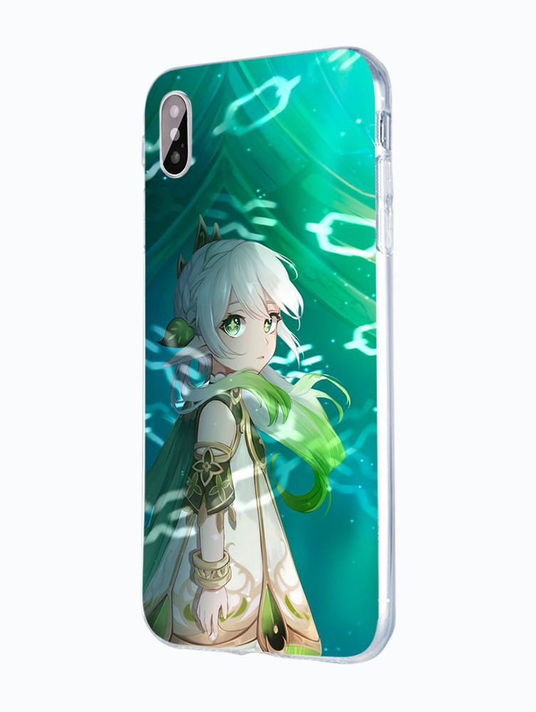 Силиконовый чехол Mcover для iPhone XS Max (Айфон Икс Эс Макс), Геншин ...