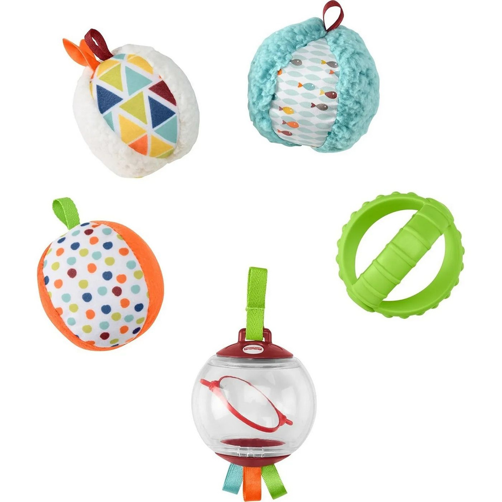 Набор для развития моторики Fisher Price Мячики 5 шт - купить с ...