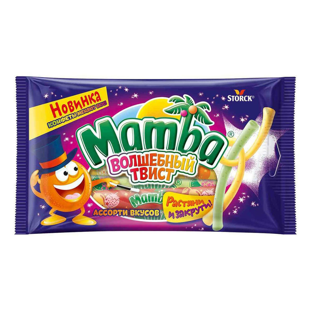 Жевательные конфеты Mamba Волшебный твист 70 г #1