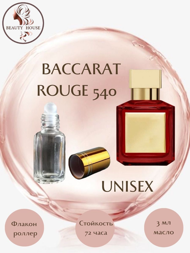 Духи масляные Beauty House Baccarat Rouge 540/Баккара/Бакарат/масло 3 ...