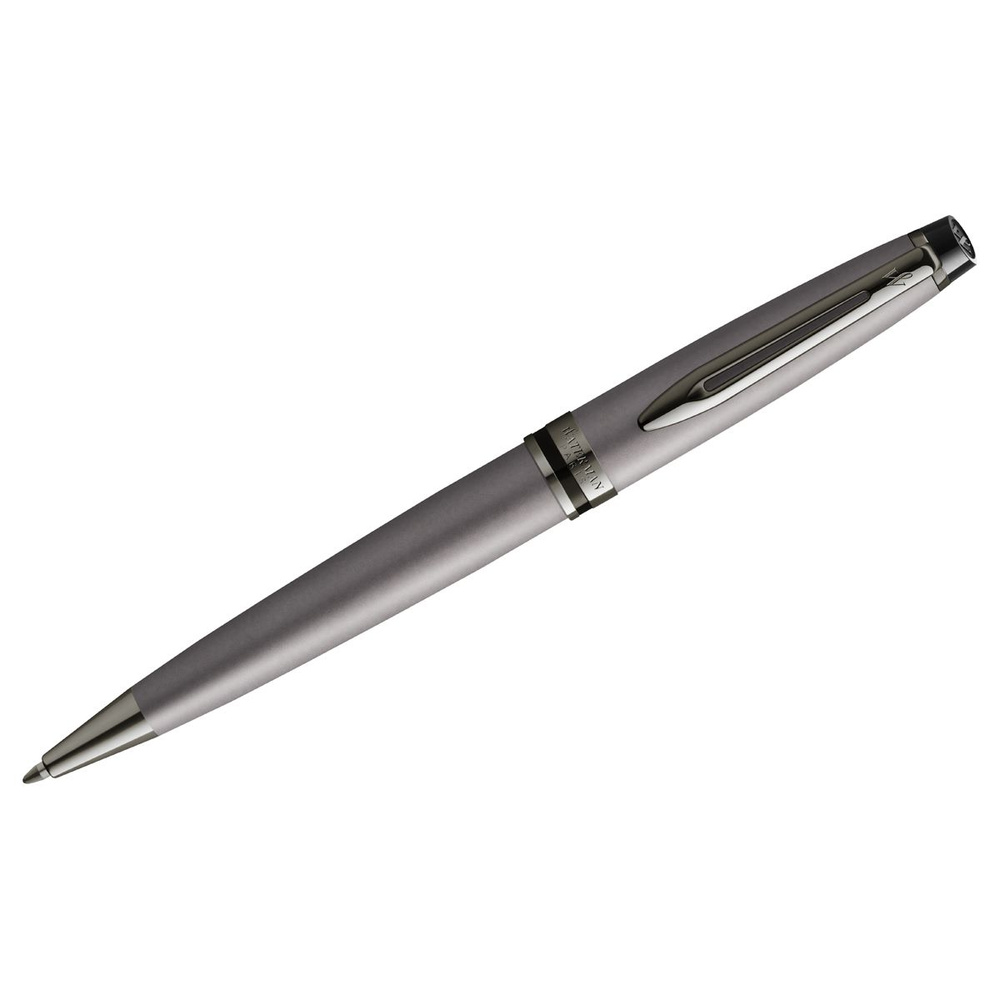 Ручка шариковая Waterman "Expert Metallic Silver RT" синяя, 1,0мм, подарочная упаковка  #1