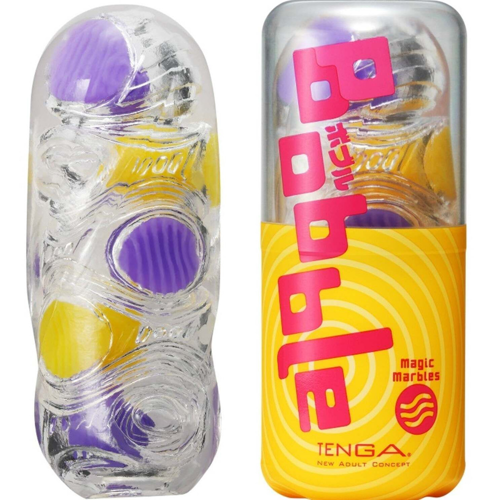 Мастурбатор TENGA Bobble Magic Marbles многоразовый рельефный стимулятор тенга с пробником лубриканта #1