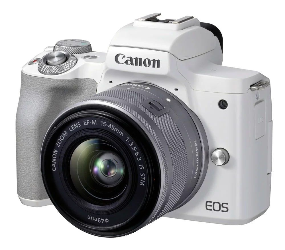 Фотоаппарат компактный Canon EOS M50 Mark II kit 15-45 IS STM White #1