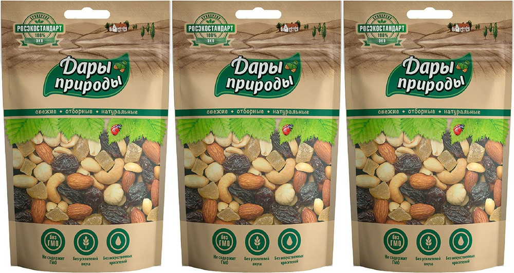 Ореховая смесь Дары Природы, комплект: 3 упаковки по 150 г  #1