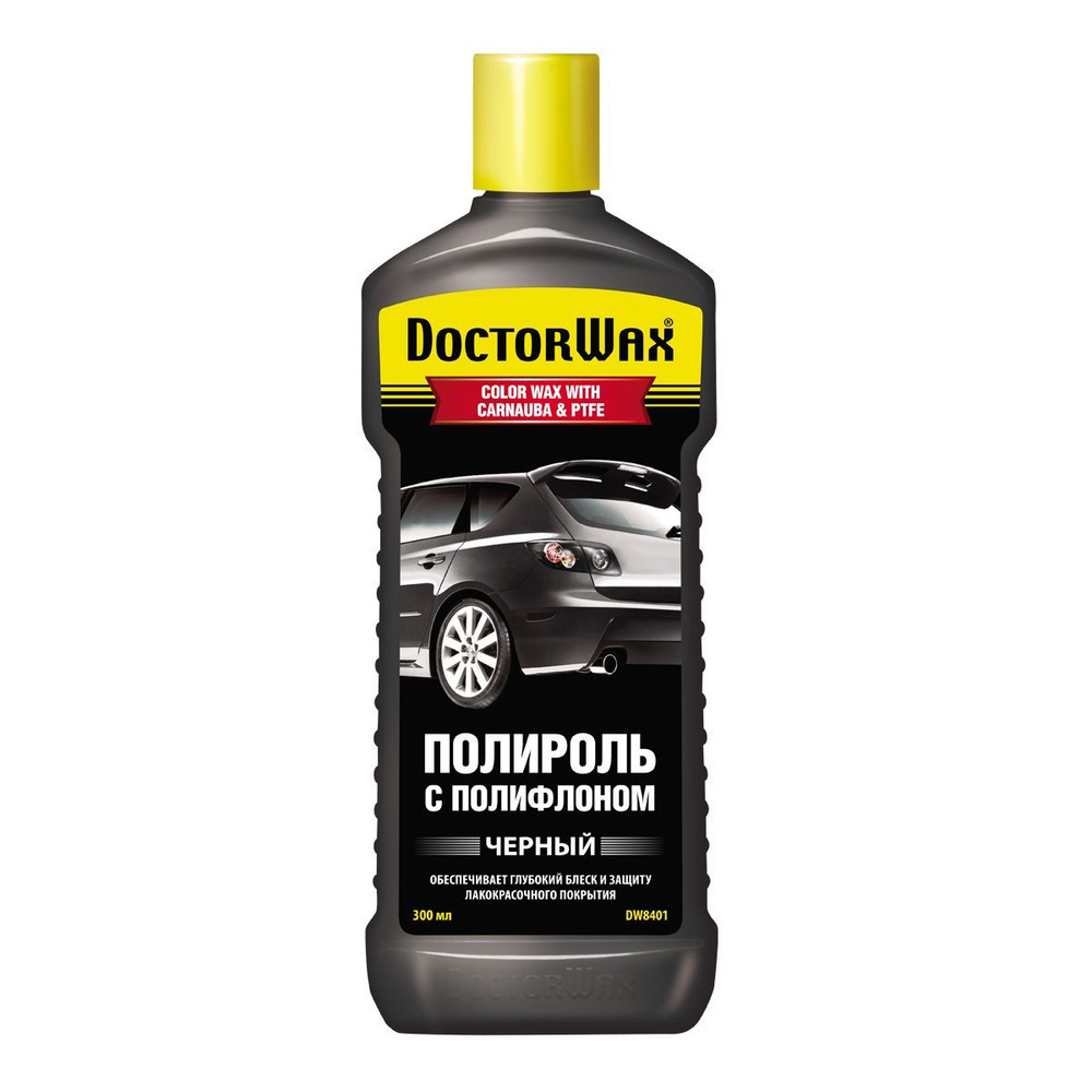 Полироль с полифлоном DOCTORWAX черный, DW8401