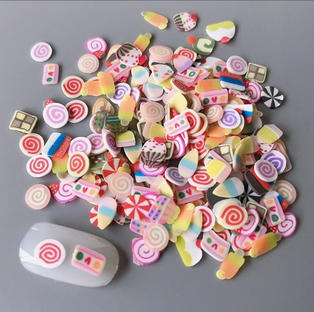 Фимо фигурки 3d/ набор фимо для слайма, декора для эпоксидной смолы ...