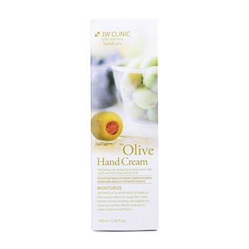 Крем для рук Olive 3W CLINIC Moisturizing 100 мл, Южная Корея 1шт #1