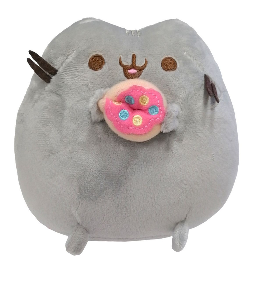Мягкая игрушка "PUSHEEN THE CAT" ("Кот Пушин") с пончиком - купить с ...