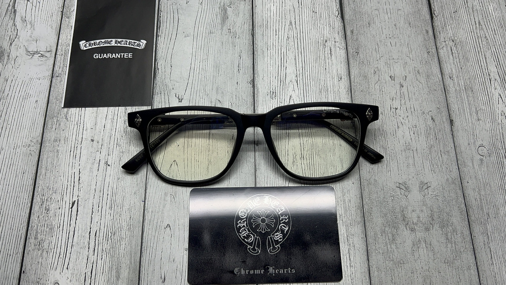 Fake chrome hearts glasses on sale