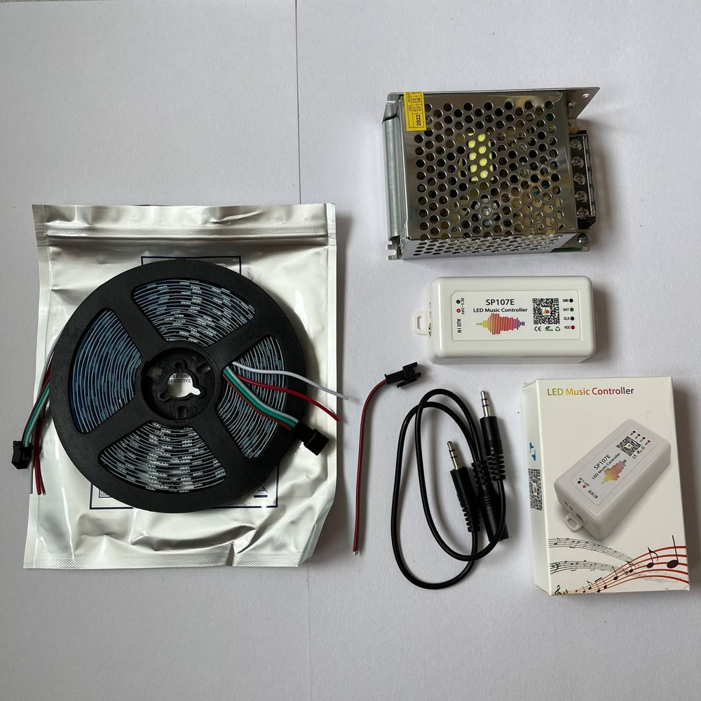 Светодиодная лента, 12В, IP20, 60 LED/m Комплект для светодиодной ...