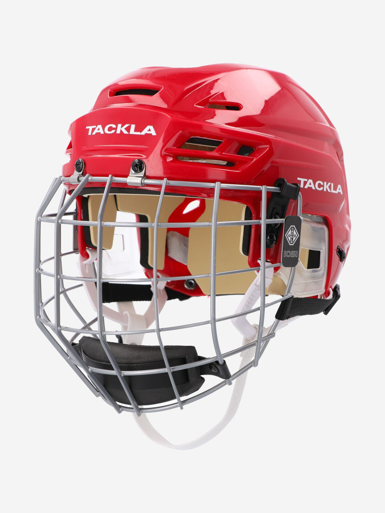 Шлем хоккейный TACKLA 1051 L 57-62 см RED #1