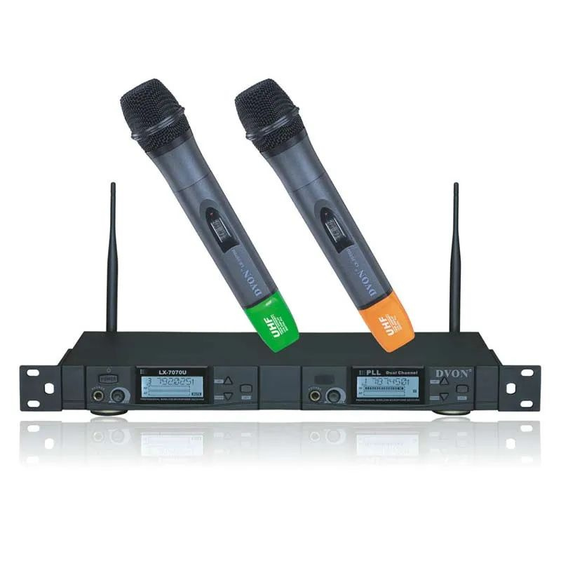 Вокальная радиосистема универсальная DVON LX-7070U (HH), UHF,2 ручных микрофона #1