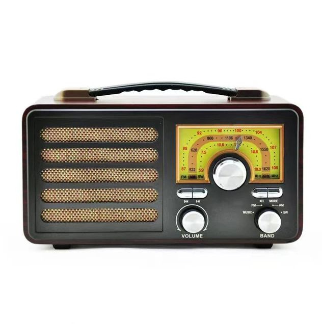 Радиоприемник Meier M-1912BT +MP3 плеер Retro (серый) #1