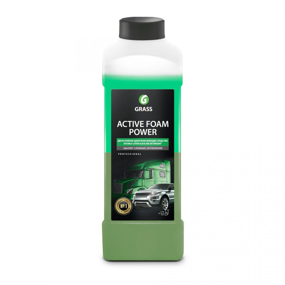 Автошампунь Grass Active foam Power 1л Активная пена купить по выгодной  цене в интернет-магазине OZON (1069509596)