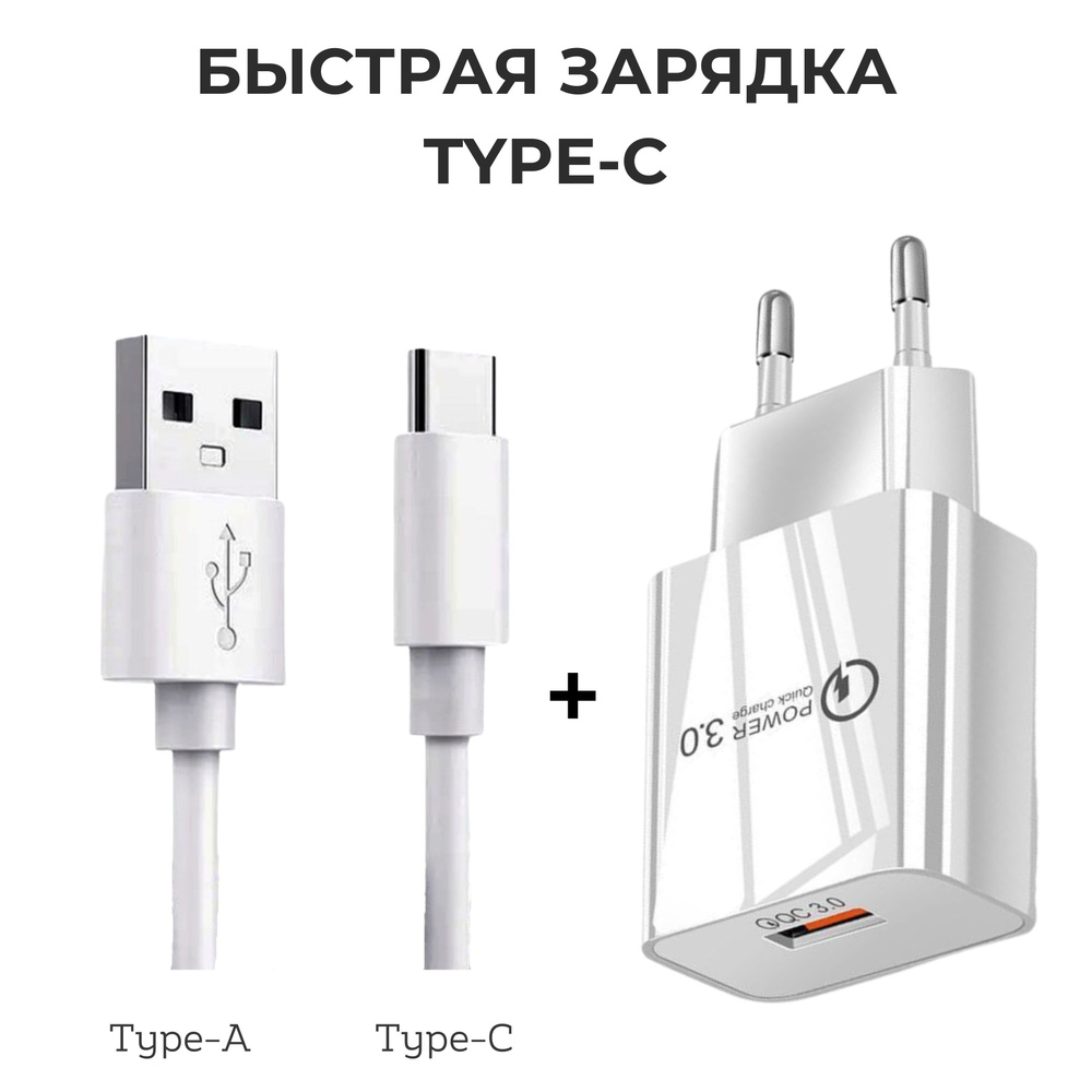 Сетевое зарядное устройство Gerlax zaryad2_1_1_1_USB Type-C, 18 Вт, USB 3.0  Type-A, Quick Charge 3.0 - купить по выгодной цене в интернет-магазине OZON  (971515573)