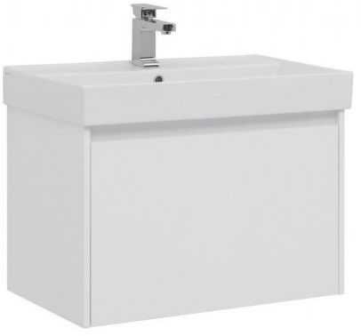 Тумба с раковиной Aquanet Nova Lite 75 белая #1