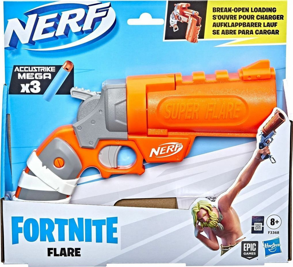 Бластер пистолет Нёрф Фортнайт Флэйр / Nerf Fortnite Flare (оружие  игрушечное) - купить с доставкой по выгодным ценам в интернет-магазине OZON  (960958250)