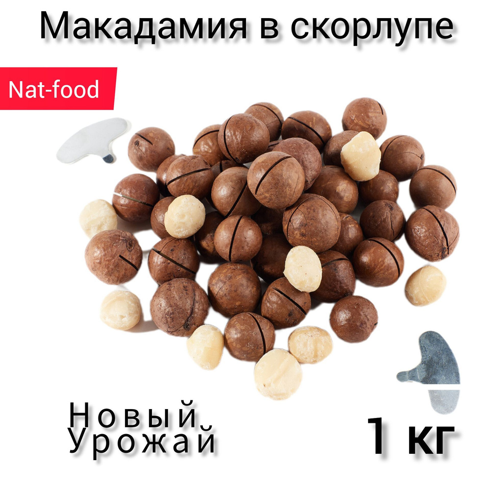 Макадамия орехи в скорлупе 1кг, Nat-Food - купить с доставкой по ...