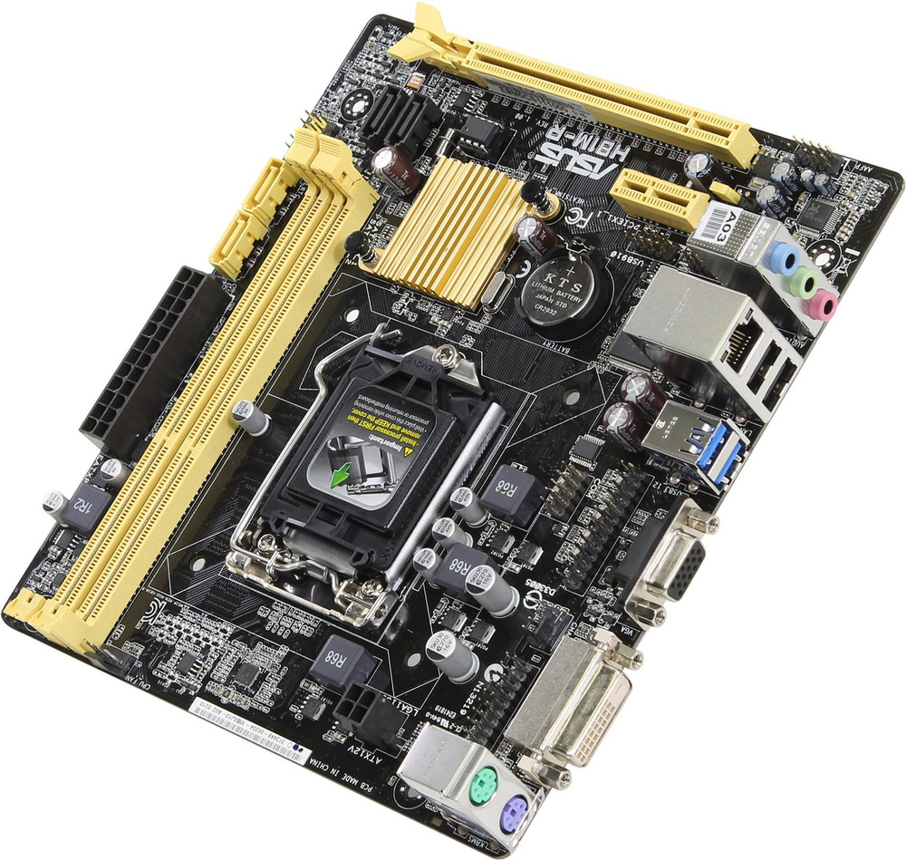 ASUS Материнская плата Мат. плата H81M-R/C/SI (OEM) LGA1150 PCI-E Dsub+DVI  GbLAN SATA MicroATX 2DDR3