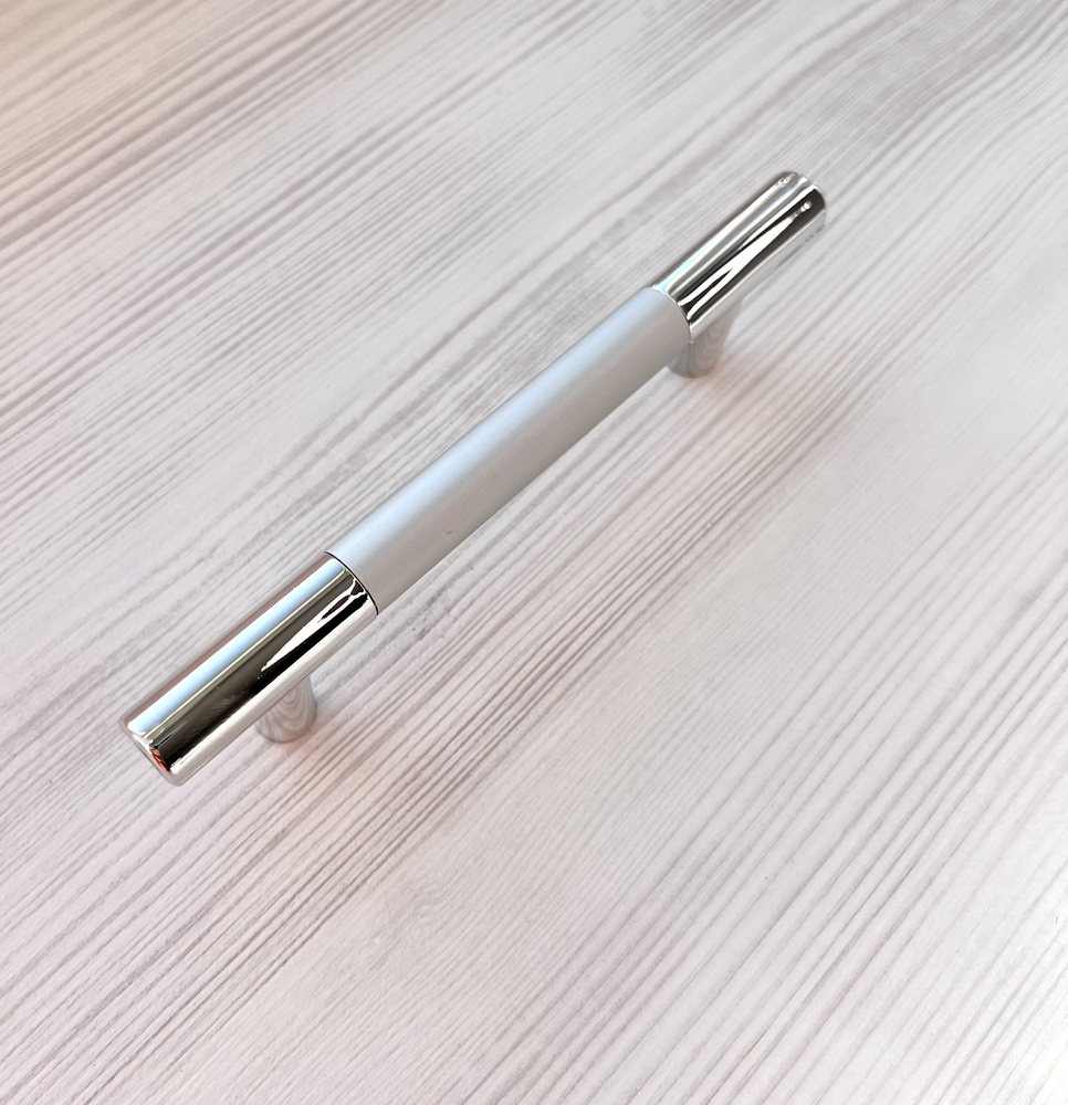 Ручка мебельная Рейлинг сатин/хром Рейлинг, Матовая, Глянцевая, 1 шт ...