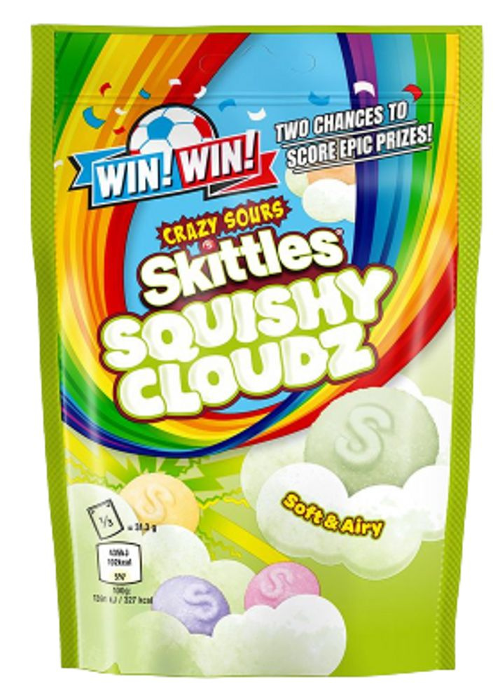 Воздушные жевательные конфеты Skittles Squishy Cloud Pouch Sour ...