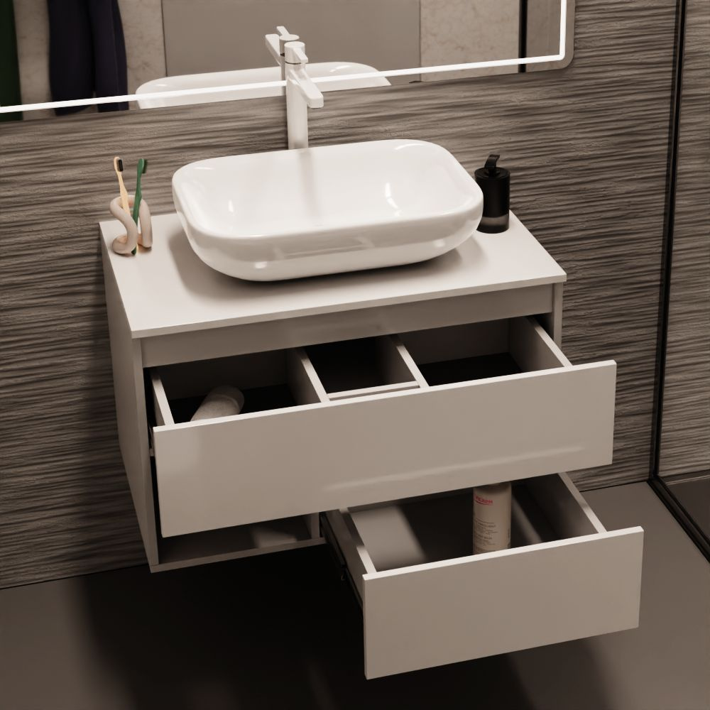 Тумба подвесная под раковину Скади, Vivoline - купить с доставкой по ...