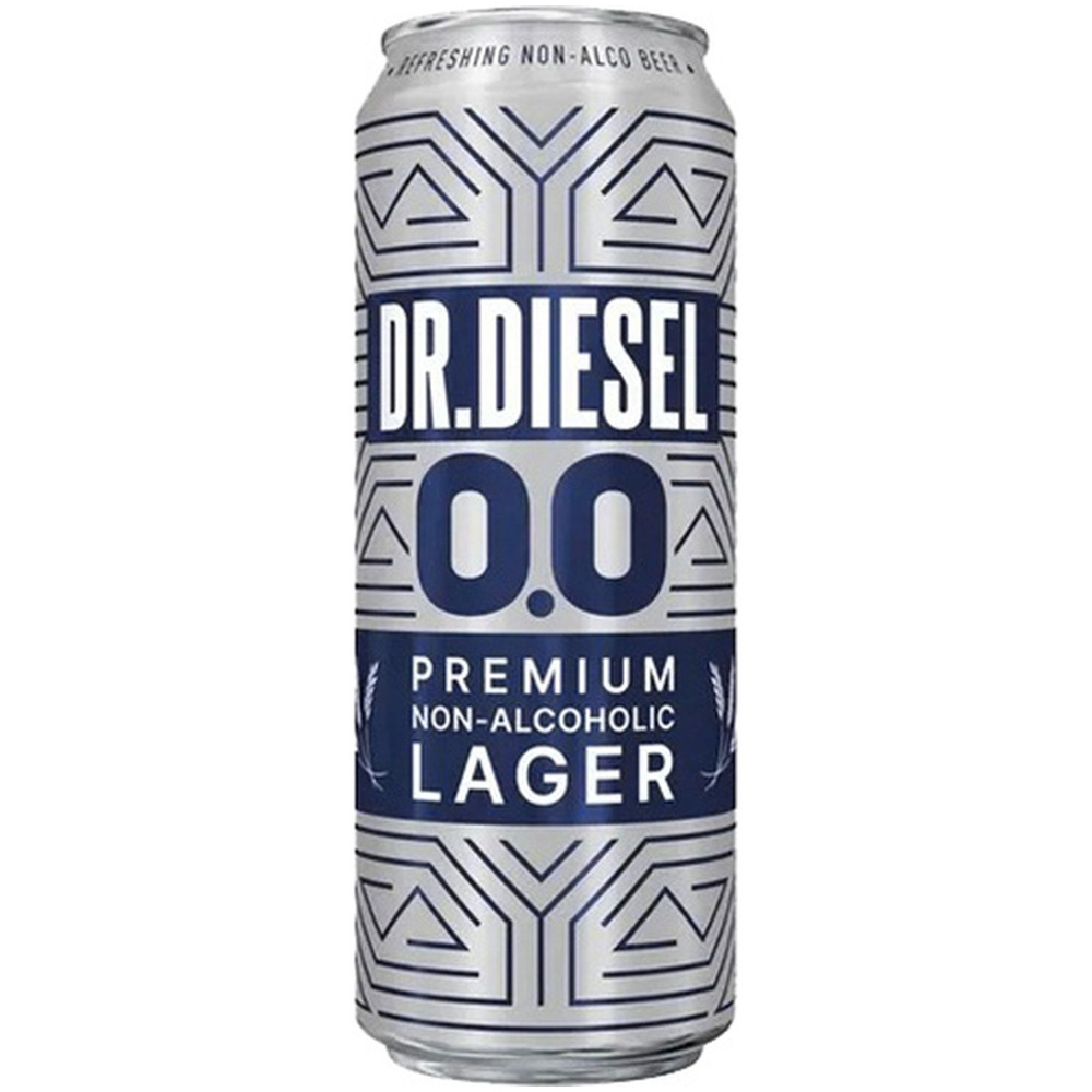 Пиво безалкогольное Dr. Diesel светлое фильтрованное 0.3%, 430мл х 8 штук -  купить с доставкой по выгодным ценам в интернет-магазине OZON (1041281018)