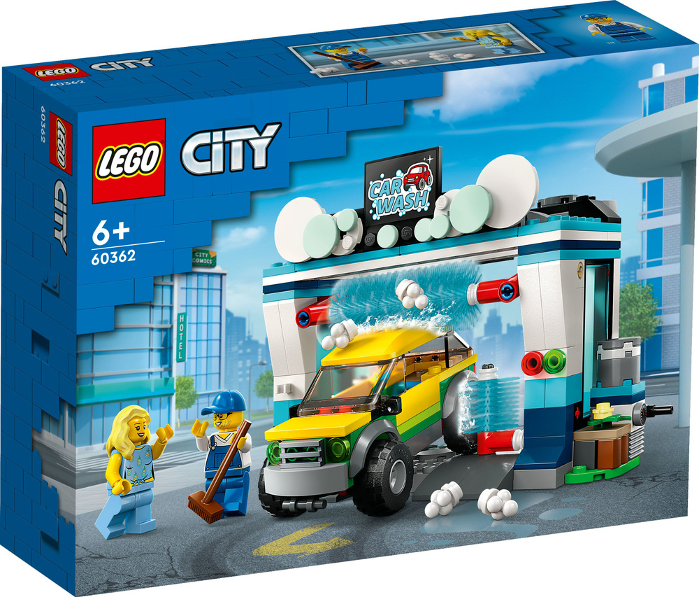 Конструктор LEGO City Автомойка, 243 детали, 6+, 60362