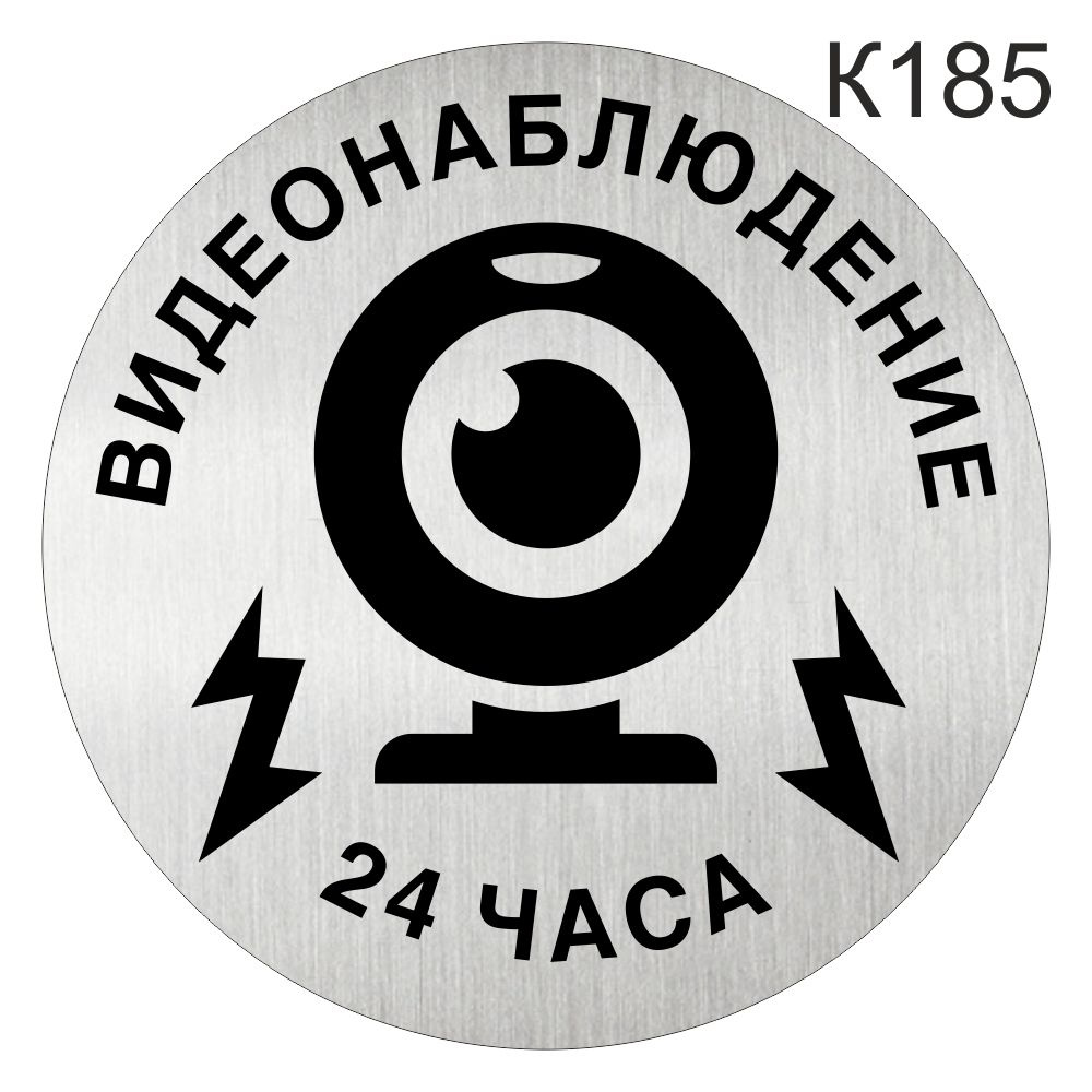 Информационная табличка - Ведется видеонаблюдение - пиктограмма на дверь K185  #1