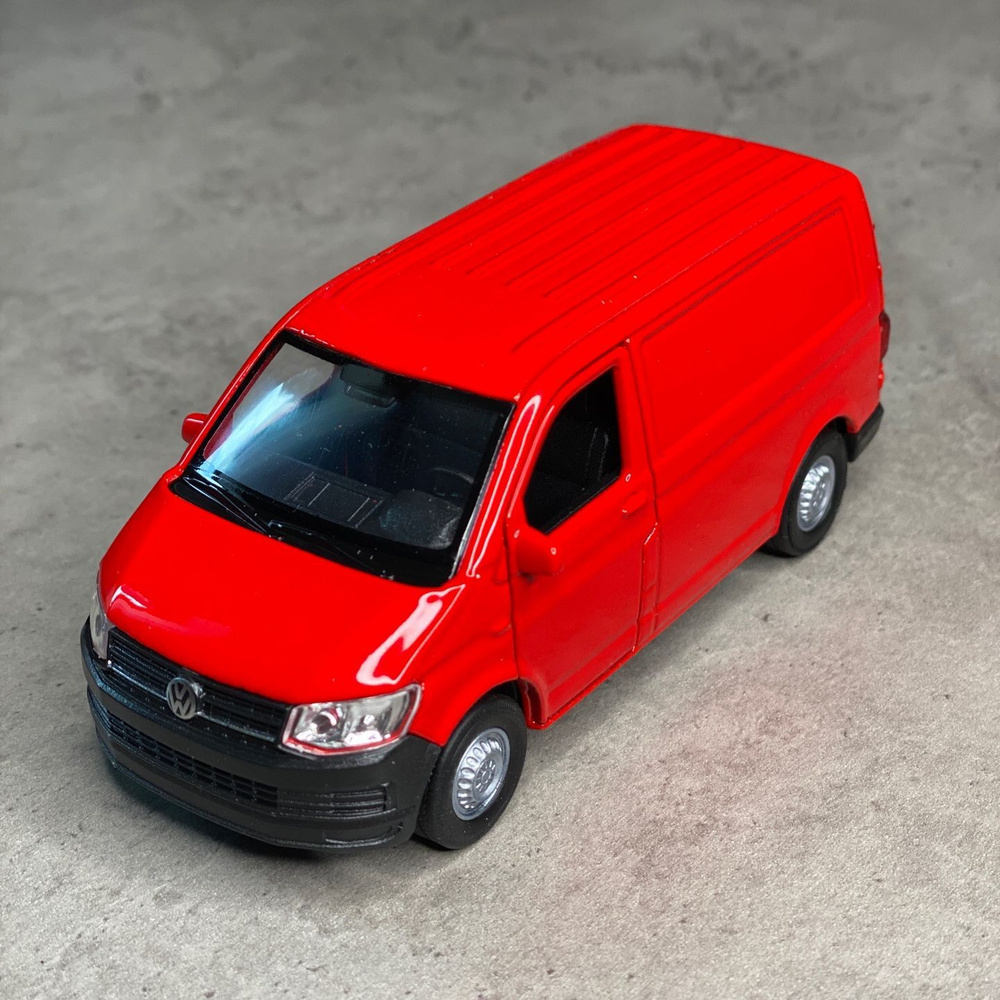 Металлическая машинка Welly Volkswagen Transporter 2015 Фолькцваген  Транспортер , инерционная, цвет Красный - купить с доставкой по выгодным  ценам в интернет-магазине OZON (978169614)