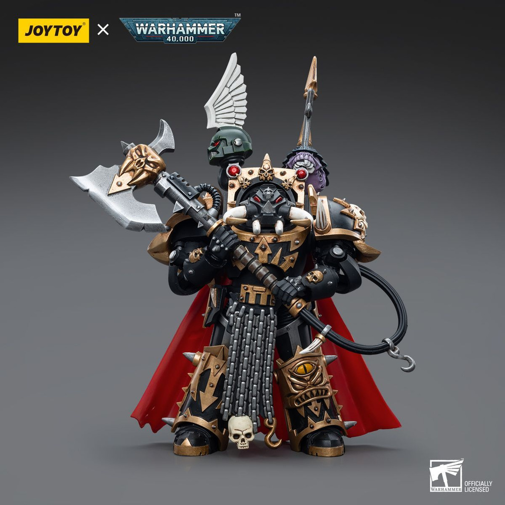 Подвижная фигурка JOYTOY Warhammer 40K Chaos Space Marines Black Legion  Chaos Lord in Terminator Armour - купить с доставкой по выгодным ценам в  интернет-магазине OZON (1318315332)