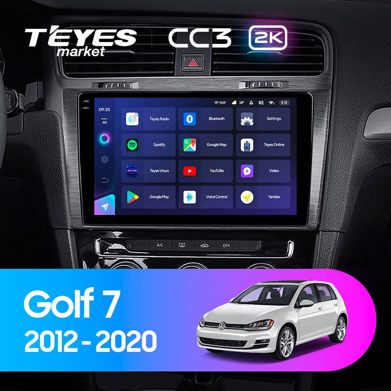 Магнитола для авто, TEYES Магнитола CC3 2K 6 Gb 10.36" для Volkswagen Bora Golf 6 Passat Scirocco Sharan #1