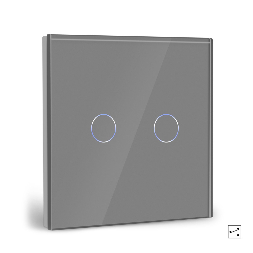 Проходной выключатель BSEED, клавиш 2 шт, монтаж Скрытый - купить с ...