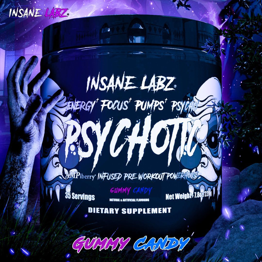 Предтренировочный комплекс Психотик блек Insane Labz Psychotic Black ...