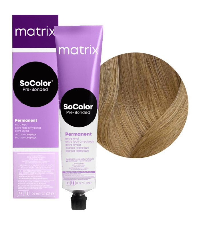 Краска для волос Matrix SoColor Pre-Bonded 509NA очень светлый блондин натуральный пепельный 90 мл  #1