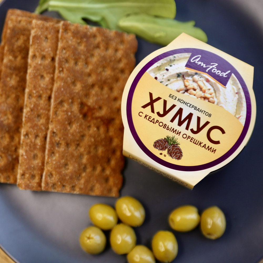 Хумус с кедровыми орешками АмФуд, 200 г - купить с доставкой по ...