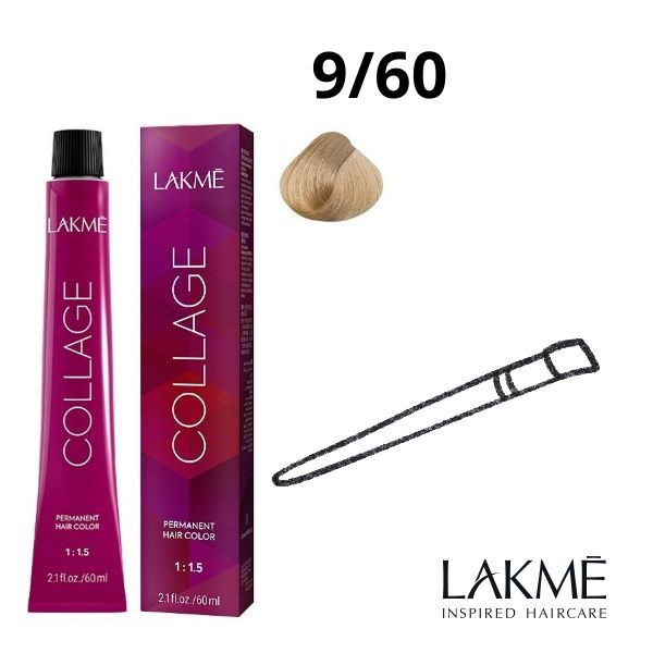 Крем-краска Lakme Collage creme hair color 9/60 Светлый блондин коричневый,60 мл  #1