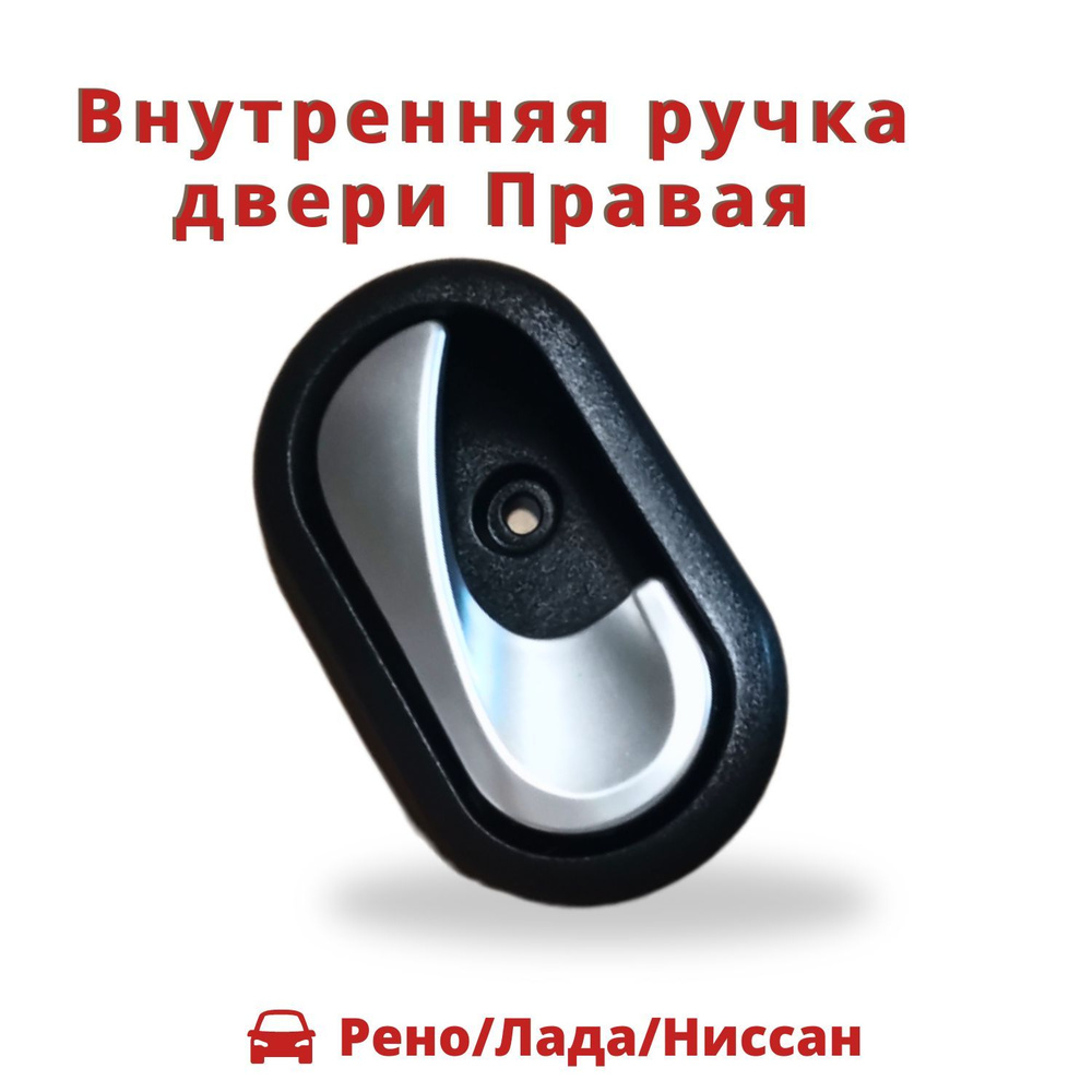 Правая внутренняя ручка двери для Renault_Nissan_ Lada (серебристый металлик)  #1