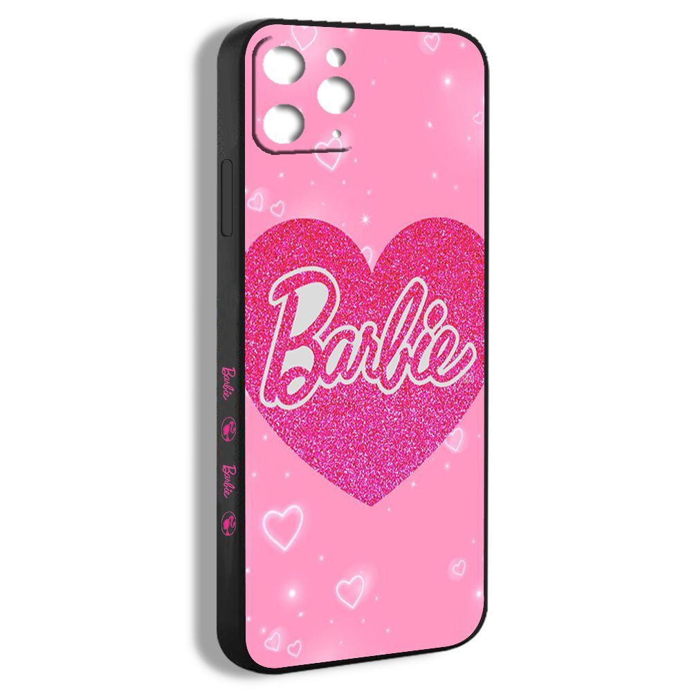 чехол для смартфона Подходит для iPhone 11 pro Barbie Барби розовое сердце  принцессы EDV80 - купить с доставкой по выгодным ценам в интернет-магазине  OZON (1066131166)