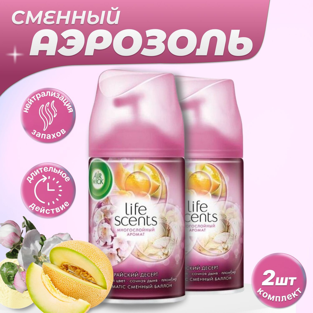 Air Wick Освежитель воздуха сменный баллон 2 шт - купить с доставкой по ...