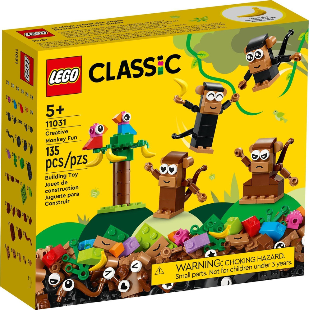 Конструктор LEGO CLASSIC 11031 CREATIVE MONKEY FUN #1