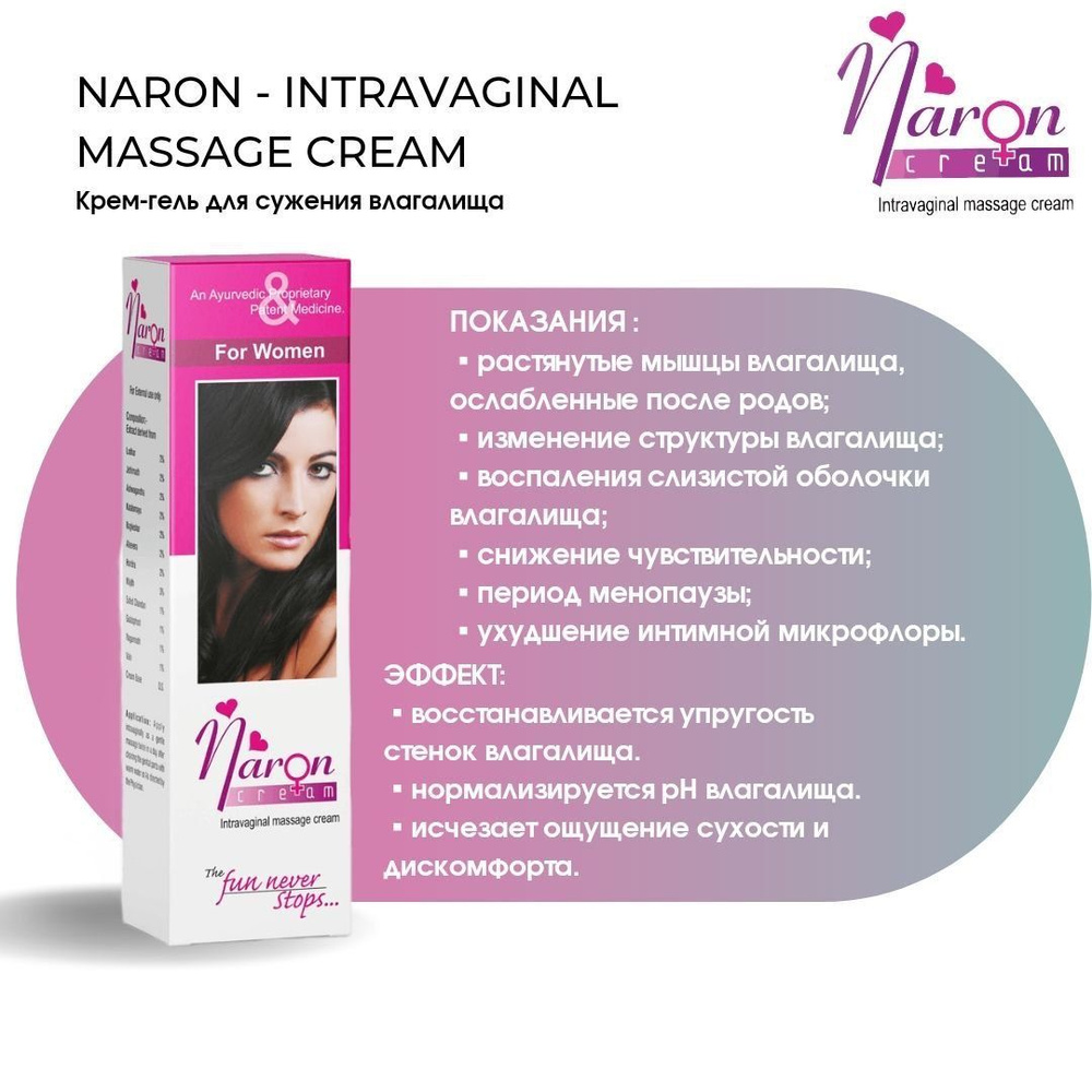 Крем для сужения влагалища Naron cream - купить с доставкой по выгодным  ценам в интернет-магазине OZON (1173618990)