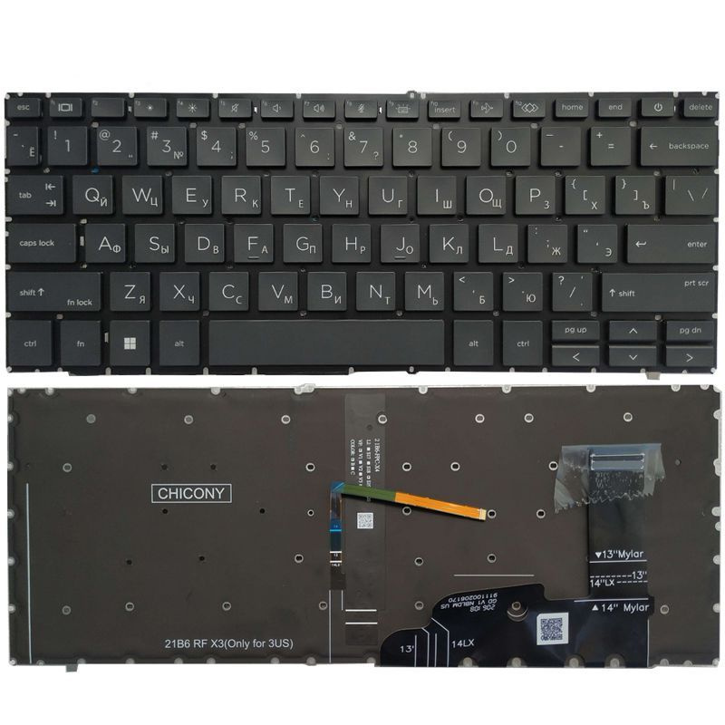 Новая клавиатура для HP EliteBook X360 840 G9 830 G9 845 G9 With Black ...