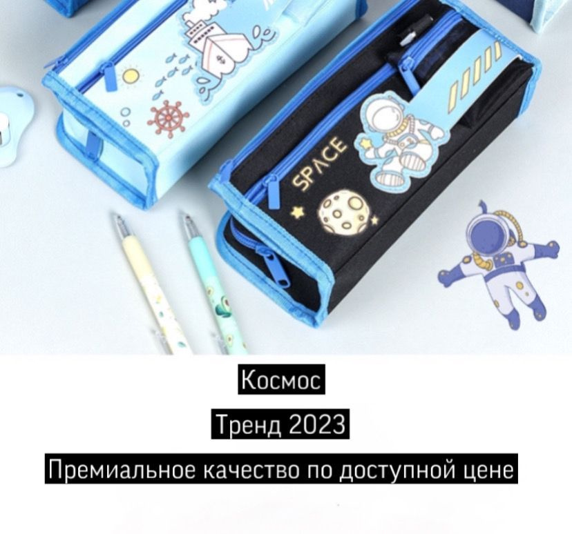 Школьный пенал Космос для мальчиков и девочек Космонавт. Вмещает до 80 школьных принадлежностей. - купить с доставкой по выгодным ценам в интернет-магазине OZON (1120916124)